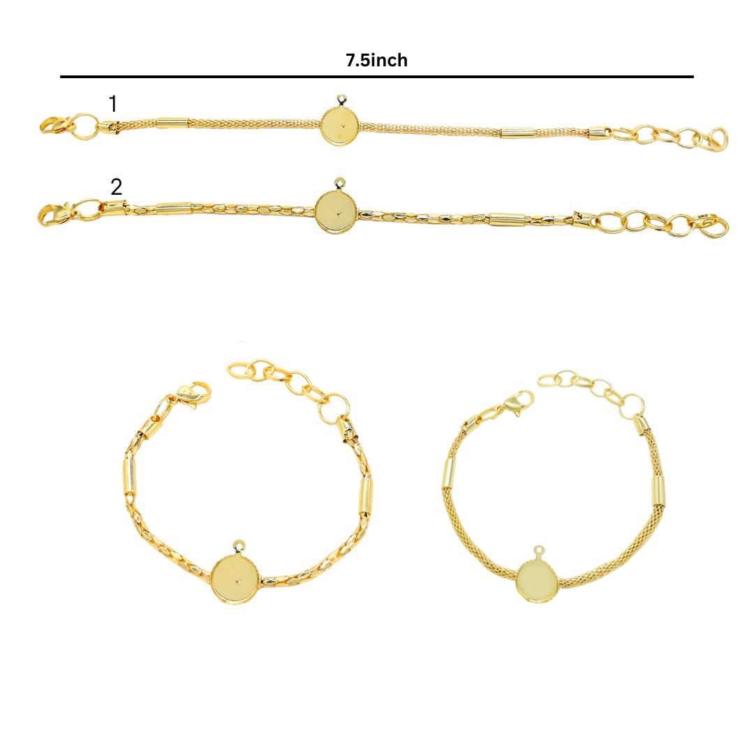 Bracelet Chain | Size : 7.5inch | Qty : 4pcs | B06