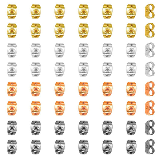 Earring Safety Backstops Stopper | Size : 6mm | Qty : 100g | EF02