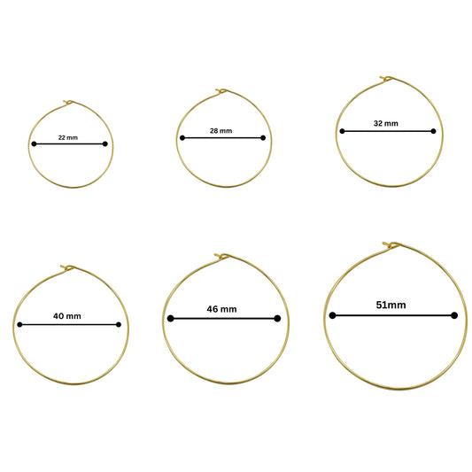 Ear Hoop Plain Bali | Qty : 1gross-144pcs | EF65