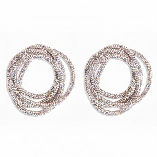 White Diamond Glitter Pipe | Size - 4mm | Qty : 1mtr | BF215
