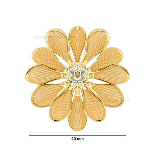 Metal Art Flower| Size : 40mm | Qty : 20pcs | MA200