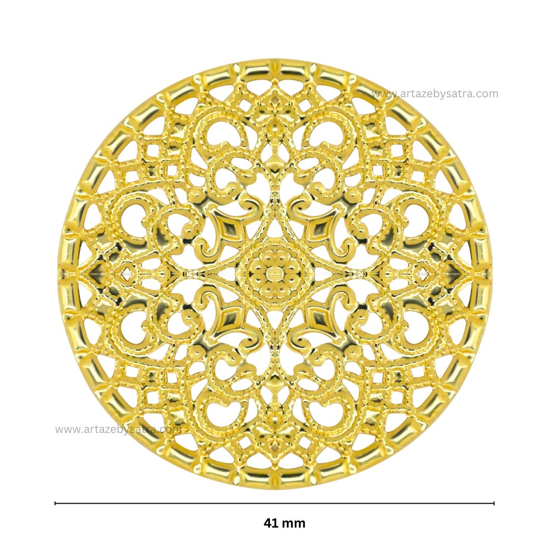 Round Metal Art Base | Size : 41mm | Qty : 100g | MA101