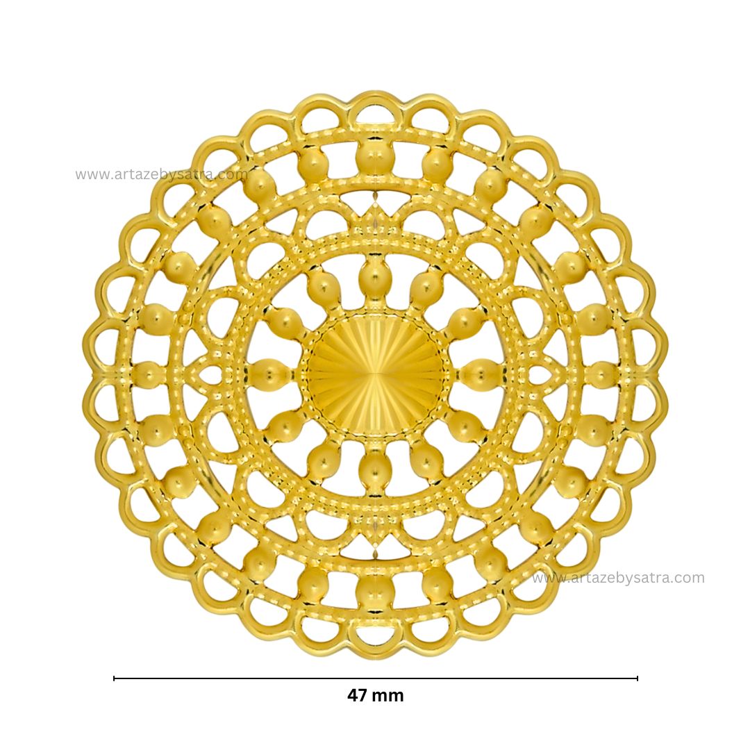 Round Metal Art Base | Size : 47mm | Qty : 100g | MA103