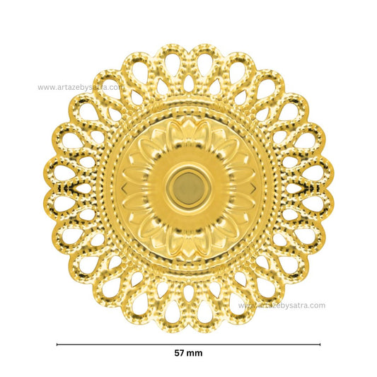 Round Metal Art Base | Size : 57mm | Qty : 100g | MA104