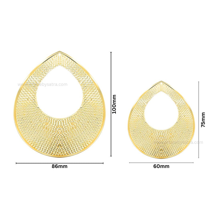 Drop Shape Metal Art Base | 100g | MA110