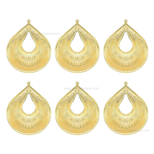 1 Naka Drop Shape Metal Art Base | Qty : 100g | MA111