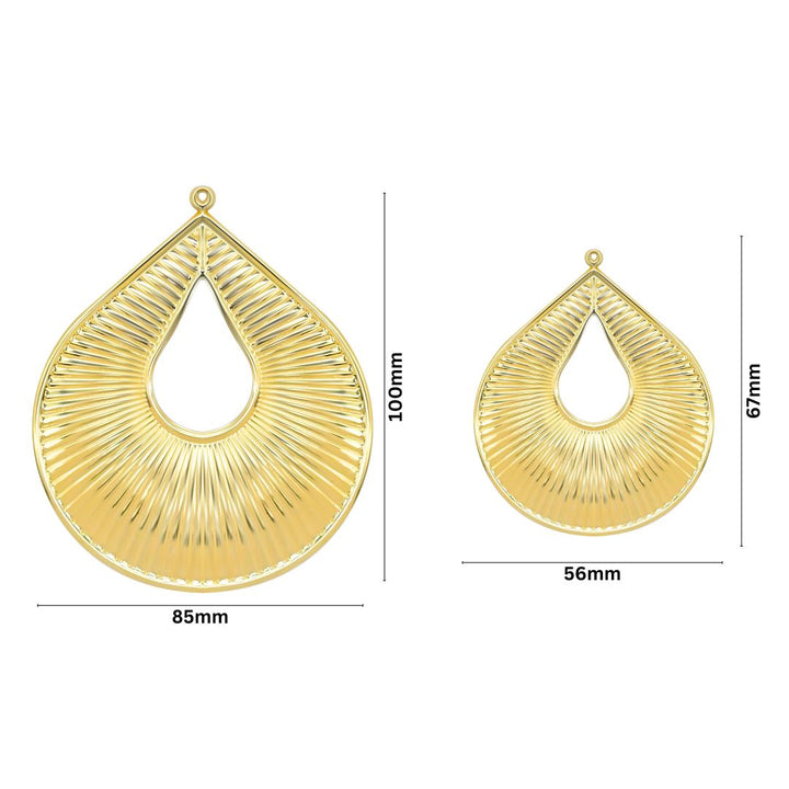 1 Naka Drop Shape Metal Art Base | 100g | MA111