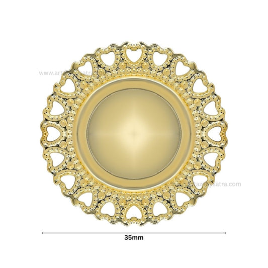 Metal Art Base | Size : 35mm | Qty : 100g | MA139