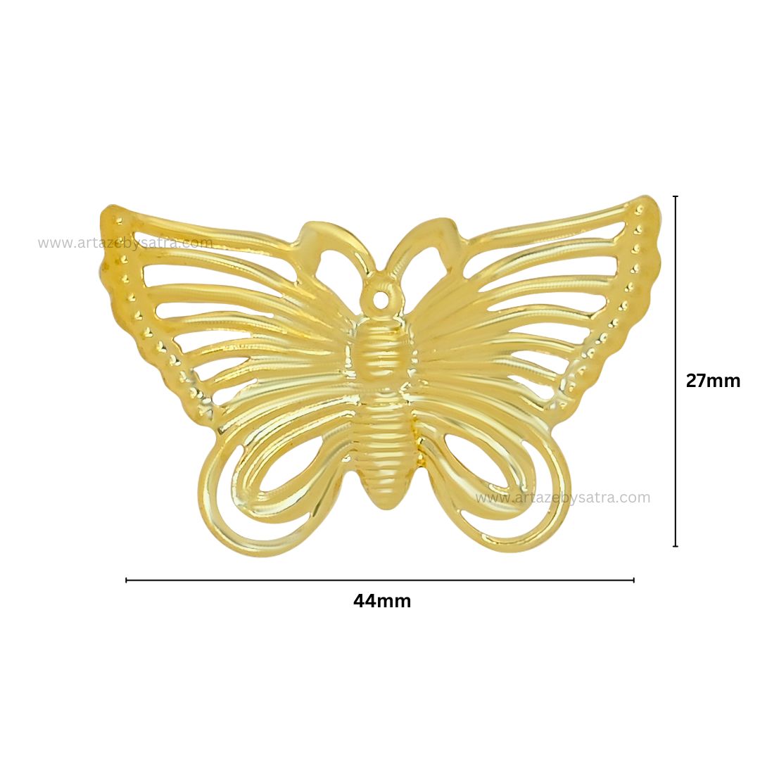 Butterfly Metal Art | Size : 27mm | Qty : 20pcs | MA13