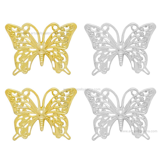 Butterfly Metal Art | Size : 26mm | Qty : 20pcs | MA14