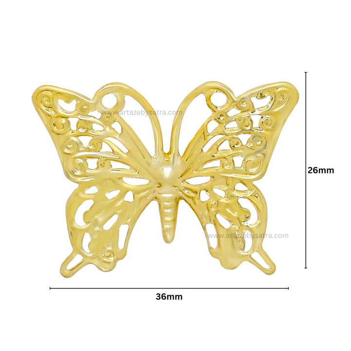 Butterfly Metal Art | Size : 26mm | 20pcs | MA14