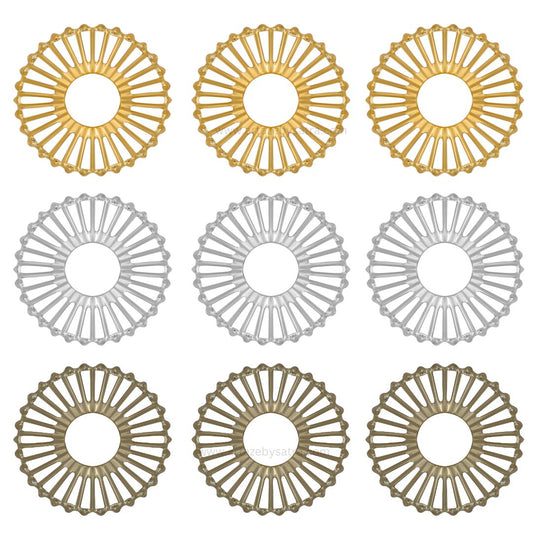 Metal Art Base | Size : 37mm | Qty : 100g | MA167