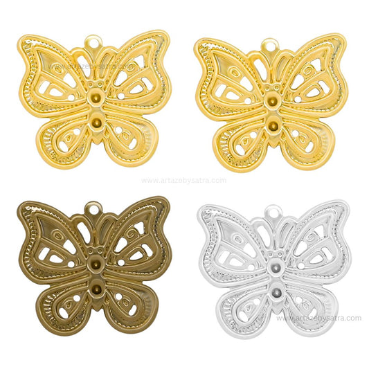 Butterfly Metal Art | Size : 19mm | Qty : 50pcs | F-6-4 | MA16