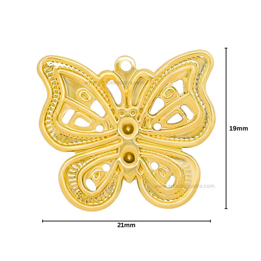 Butterfly Metal Art | Size : 19mm | Qty : 50pcs | F-6-4 | MA16