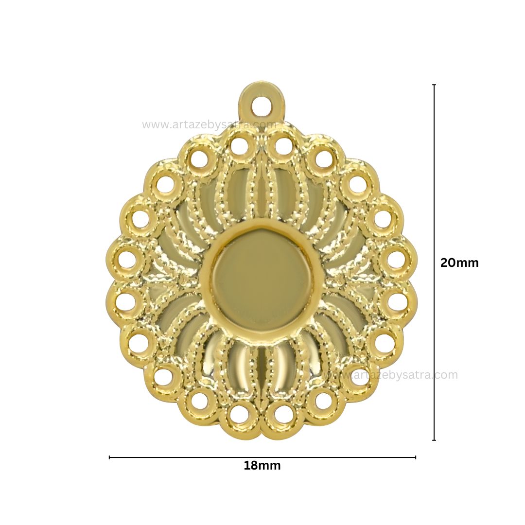 1 Naka Metal Art Base | Size : 20mm | Qty : 100g | MA179