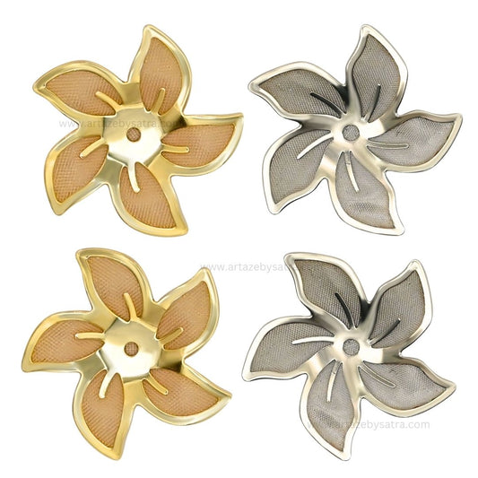 1 Hole Metal Art Flower | Qty : 50pcs | MA185