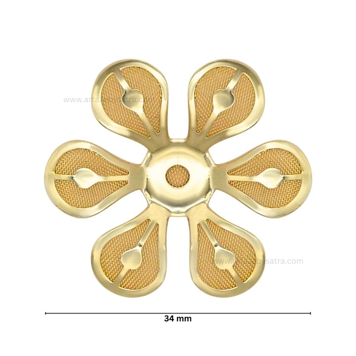 Metal ArtFlower | Size : 34mm | 50pcs | MA186