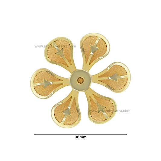 Metal Art Flower| Size : 36mm | Qty : 50pcs | MA190
