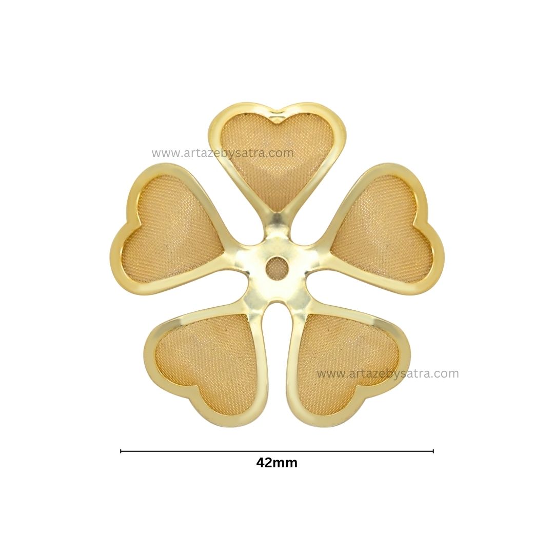 Metal Art Flower| Size : 42mm | Qty : 50pcs | MA191