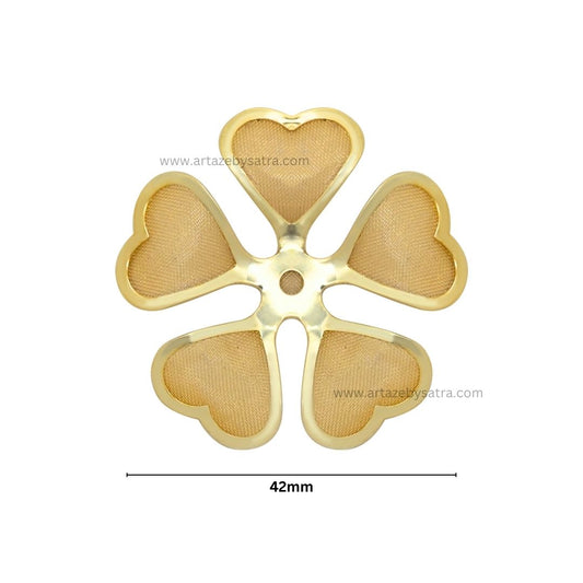 Metal Art Flower| Size : 42mm | Qty : 50pcs | MA191