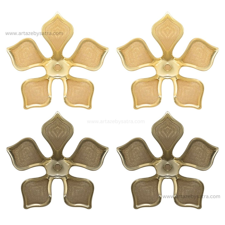 Metal Art Flower | Size : 42mm | 50pcs | MA192