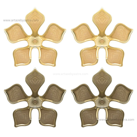 Metal Art Flower | Size : 42mm | Qty : 50pcs | MA192