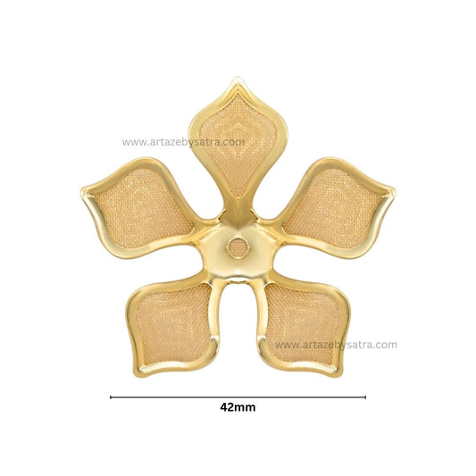 Metal Art Flower | Size : 42mm | Qty : 50pcs | MA192