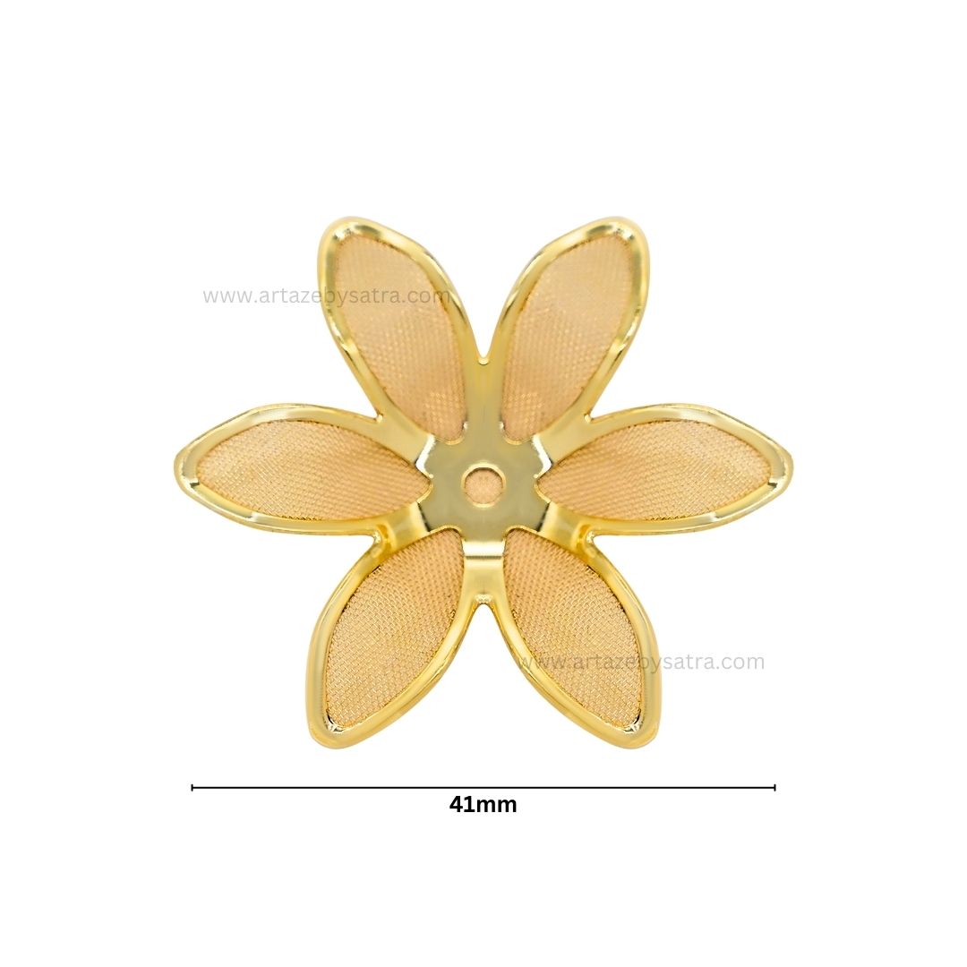 Metal Art Flower | Size : 41mm | Qty : 50pcs | MA193