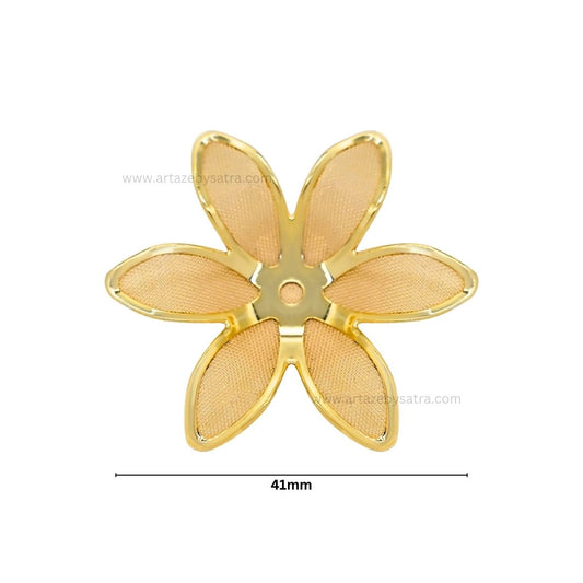 Metal Art Flower | Size : 41mm | Qty : 50pcs | MA193