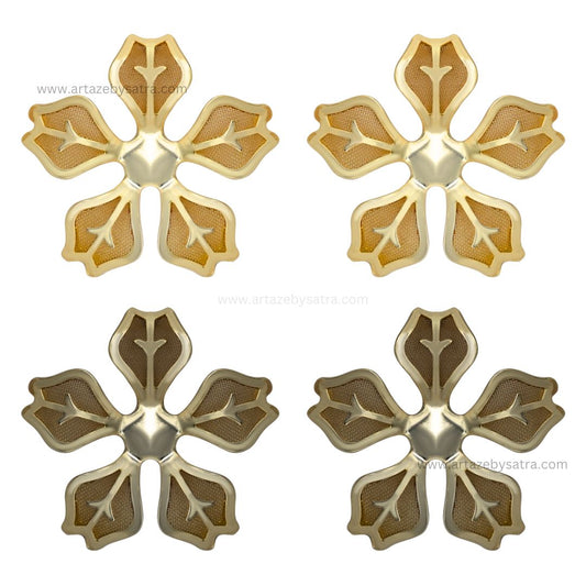 Metal Art Flower | Size : 33mm | Qty : 50pcs | MA194