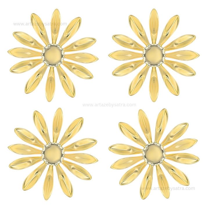 Metal Art Flower | Size : 57mm | 10pcs | MA195