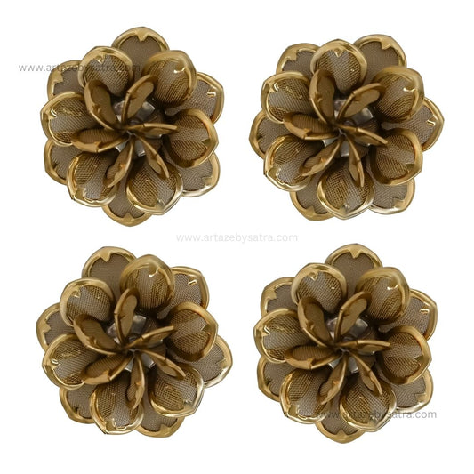 Metal Art Flower | Size : 30mm | Qty : 10pcs | MA197