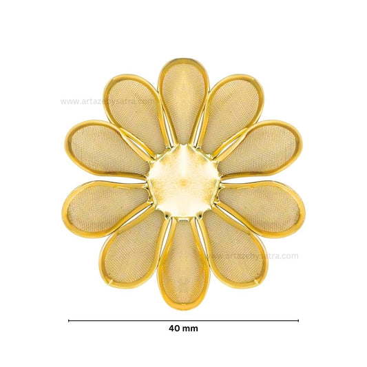Metal Art Flower | Size : 40mm | Qty : 20pcs | MA202