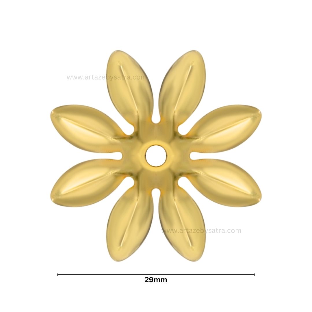 Metal Art Flower | Size : 29mm | Qty : 50pcs | MA203