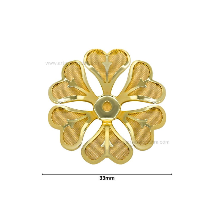 Metal Art Flower | Size : 33mm | 50pcs | MA204