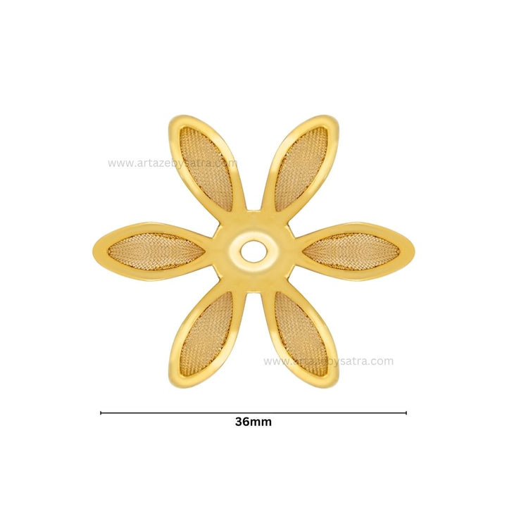1 Hole Metal Art Flower | Size : 36mm | 50pcs | MA206
