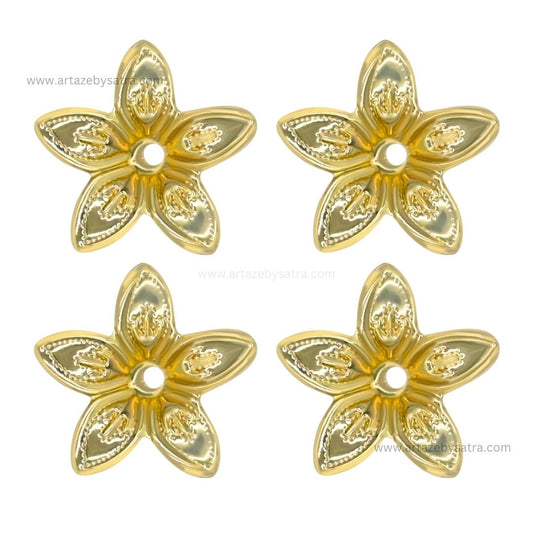 1 Hole Metal Art Flower | Size : 22mm | 100pcs | MA208