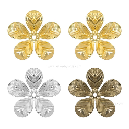1 Hole Metal Art Flower | Qty : 50pcs | MA210