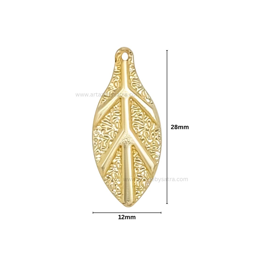 Leaf Metal Art Base | Size : 28mm | Qty : 100pcs | F-5-3 | MA239