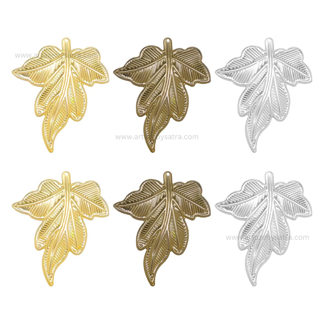 Leaf Metal Art Base | Size : 35mm | Qty : 20pcs | F-2-22 | MA244