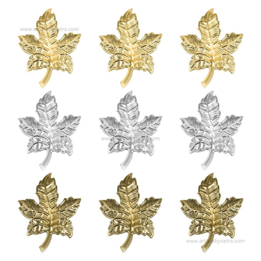 Leaf Metal Art Base | Size : 80mm | Qty : 10pcs | MA245