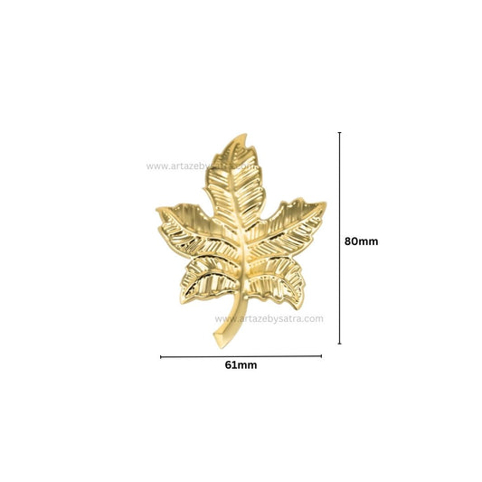 Leaf Metal Art Base | Size : 80mm | Qty : 10pcs | MA245
