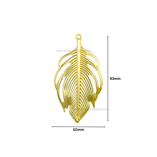 Leaf Metal Art Base | Size : 93mm | Qty : 10pcs | F-5-14 | MA246