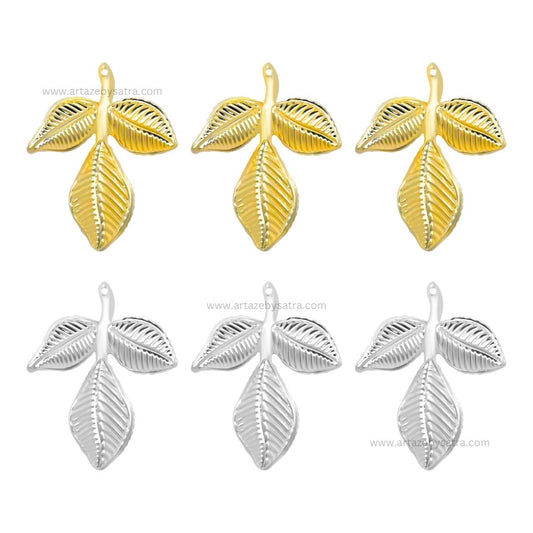 Leaf Metal Art Base | Size : 42mm | Qty : 20pcs | MA247