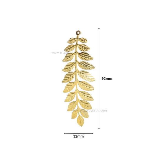 Leaf Metal Art Base | Size : 92mm | Qty : 10pcs | P-41-30 | MA249