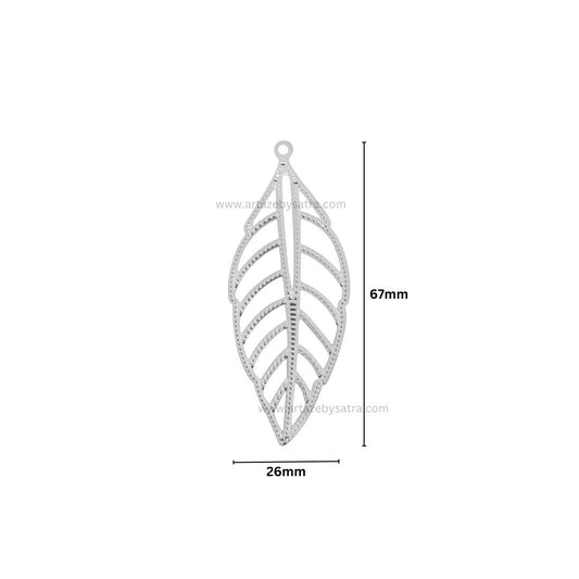 Leaf Metal Art Base | Size : 67mm | Qty : 20pcs | MA251