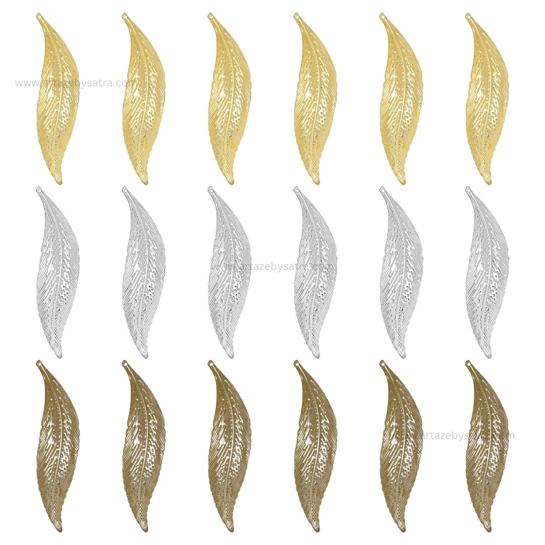 1 Naka Leaf Metal Art Base | Size : 70mm | Qty : 10pcs | F-1-13 | MA267