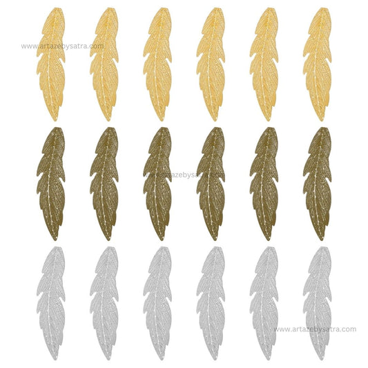 1 Naka Leaf Metal Art Base | Size : 64mm | Qty : 20pcs | F-1-14 | MA268