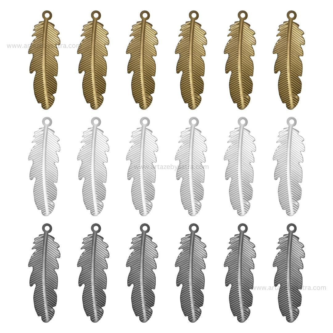 1 Naka Leaf Metal Art Base | Size : 32mm | Qty : 50pcs | F-2-11 | MA271