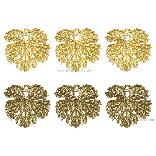 1 Naka Leaf Metal Art Base | Size : 21mm | Qty : 100pcs | F-2-15 | MA272